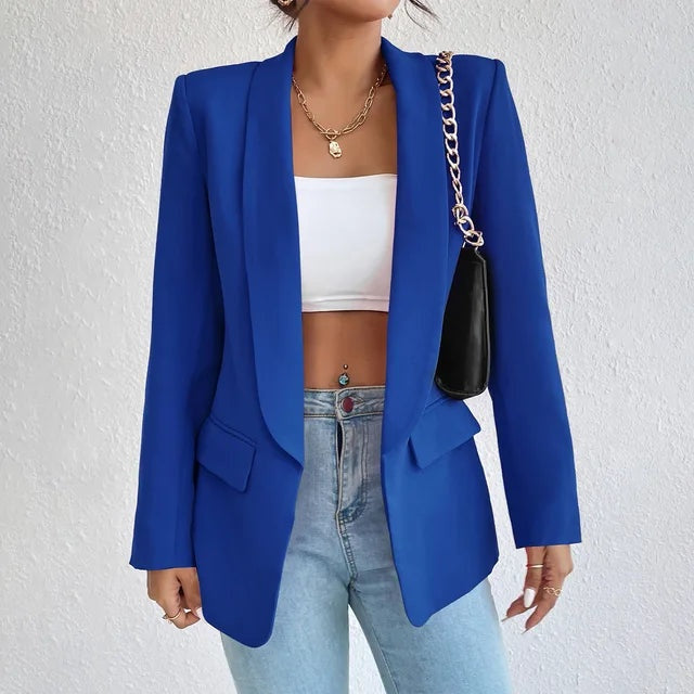 Alina | Blazer Damen Elegant Langarm Offene Front