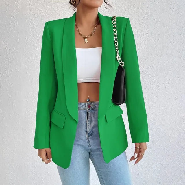 Alina | Blazer Damen Elegant Langarm Offene Front