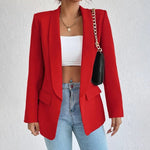 Alina | Blazer Damen Elegant Langarm Offene Front