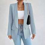 Alina | Blazer Damen Elegant Langarm Offene Front