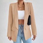 Alina | Blazer Damen Elegant Langarm Offene Front