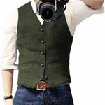 Andri | Gilet Herren Elegant Geknöpft Slim Fit