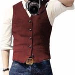 Andri | Gilet Herren Elegant Geknöpft Slim Fit