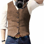 Andri | Gilet Herren Elegant Geknöpft Slim Fit