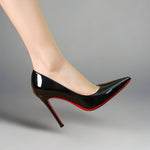 Antonia | High Heels Pumps Damen Lackleder Spitze