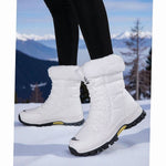 Antonia | Schneestiefel Damen Gefüttert Schnürung Profilsohle