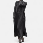 Ariane | Strickkleid Maxi Damen Rollkragen Langarm Oversized