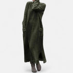 Ariane | Strickkleid Maxi Damen Rollkragen Langarm Oversized