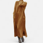 Ariane | Strickkleid Maxi Damen Rollkragen Langarm Oversized