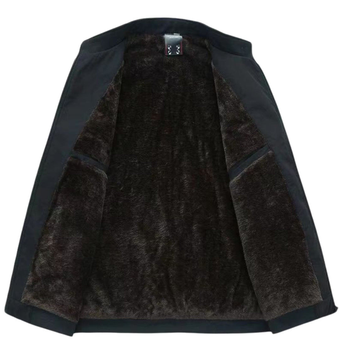 Beatrice | Bomberjacke mit Fleece-Innenfutter Damen Stehkragen Reissverschluss