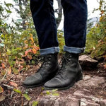 Benedikt | Leder Schnürstiefel Herren Cap-Toe Gummisohle