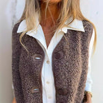 Charlotte | Fleecejacke Damen Gilet Ärmellos Teddy-Fleece