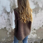 Charlotte | Fleecejacke Damen Gilet Ärmellos Teddy-Fleece
