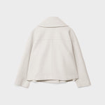 Clara | Wolljacke Kurz Damen Zweireihig Oversized