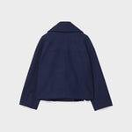 Clara | Wolljacke Kurz Damen Zweireihig Oversized