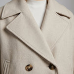 Clara | Wolljacke Kurz Damen Zweireihig Oversized