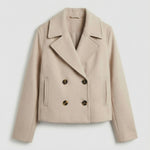 Clara | Wolljacke Kurz Damen Zweireihig Oversized