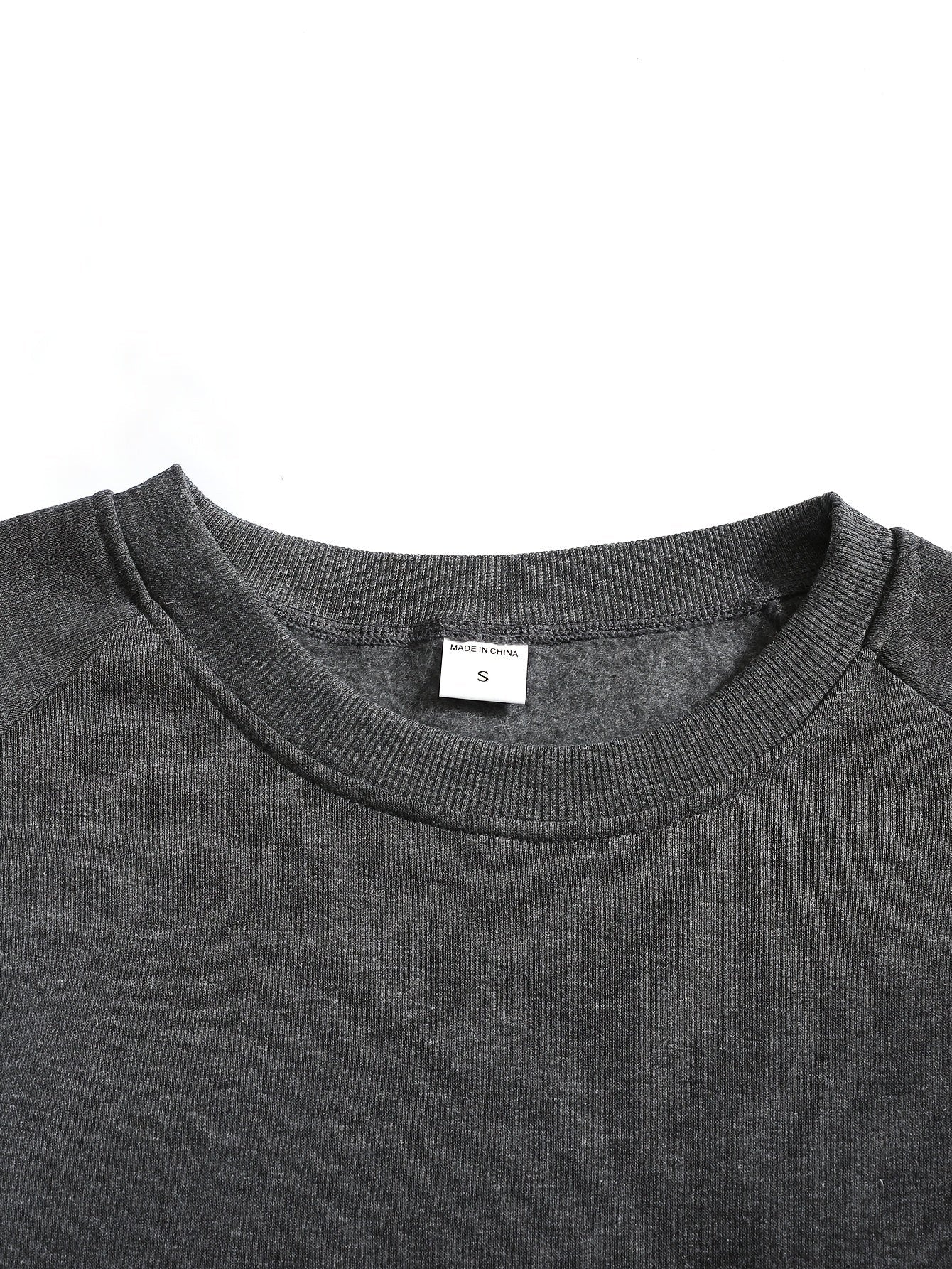 Curdin | Sweatshirt Rundhals Herren Raglanärmel Rippbündchen