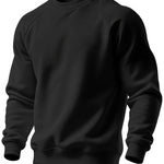 Curdin | Sweatshirt Rundhals Herren Raglanärmel Rippbündchen