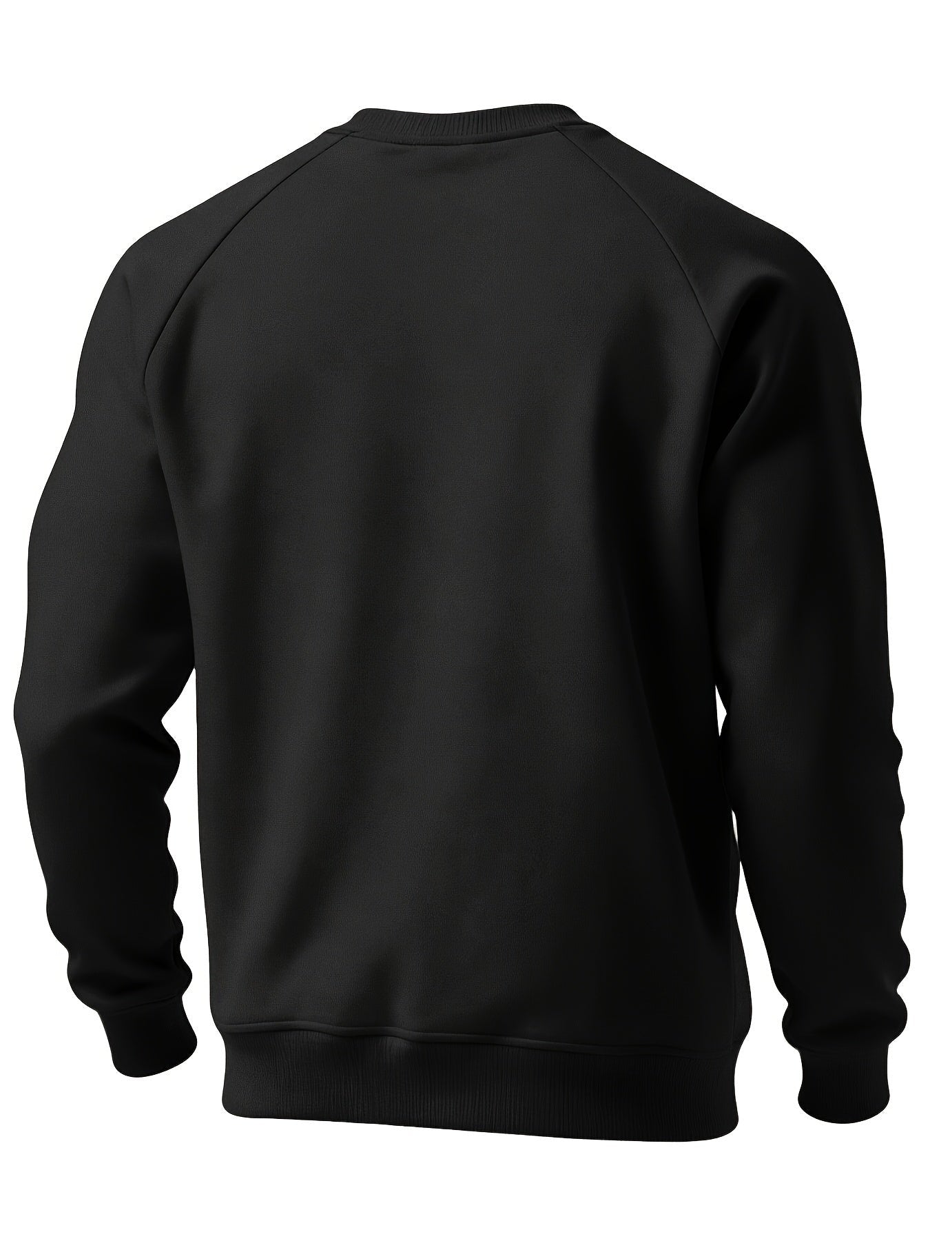 Curdin | Sweatshirt Rundhals Herren Raglanärmel Rippbündchen