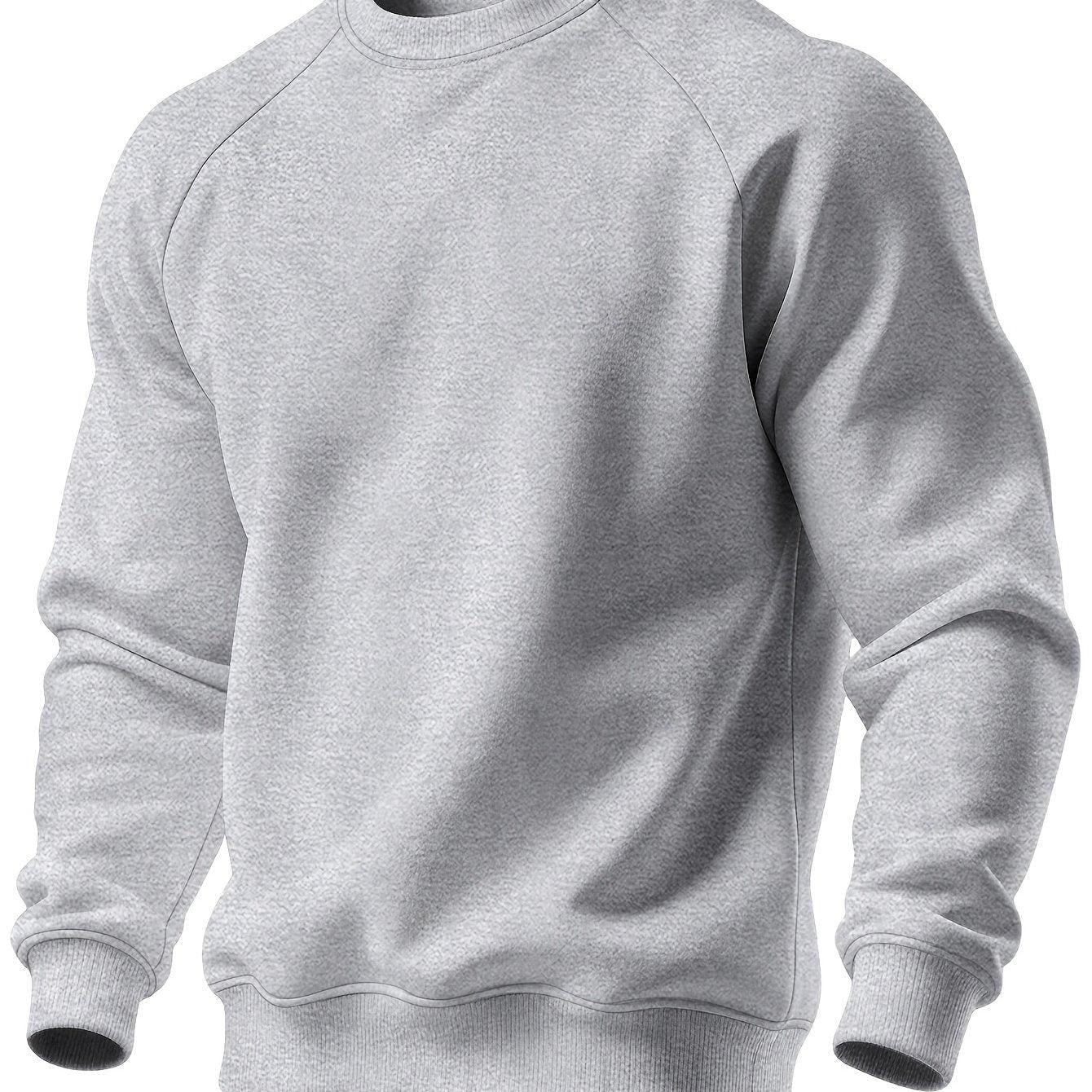 Curdin | Sweatshirt Rundhals Herren Raglanärmel Rippbündchen