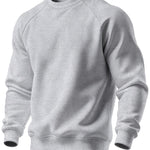 Curdin | Sweatshirt Rundhals Herren Raglanärmel Rippbündchen