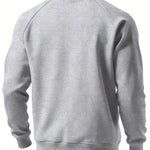 Curdin | Sweatshirt Rundhals Herren Raglanärmel Rippbündchen