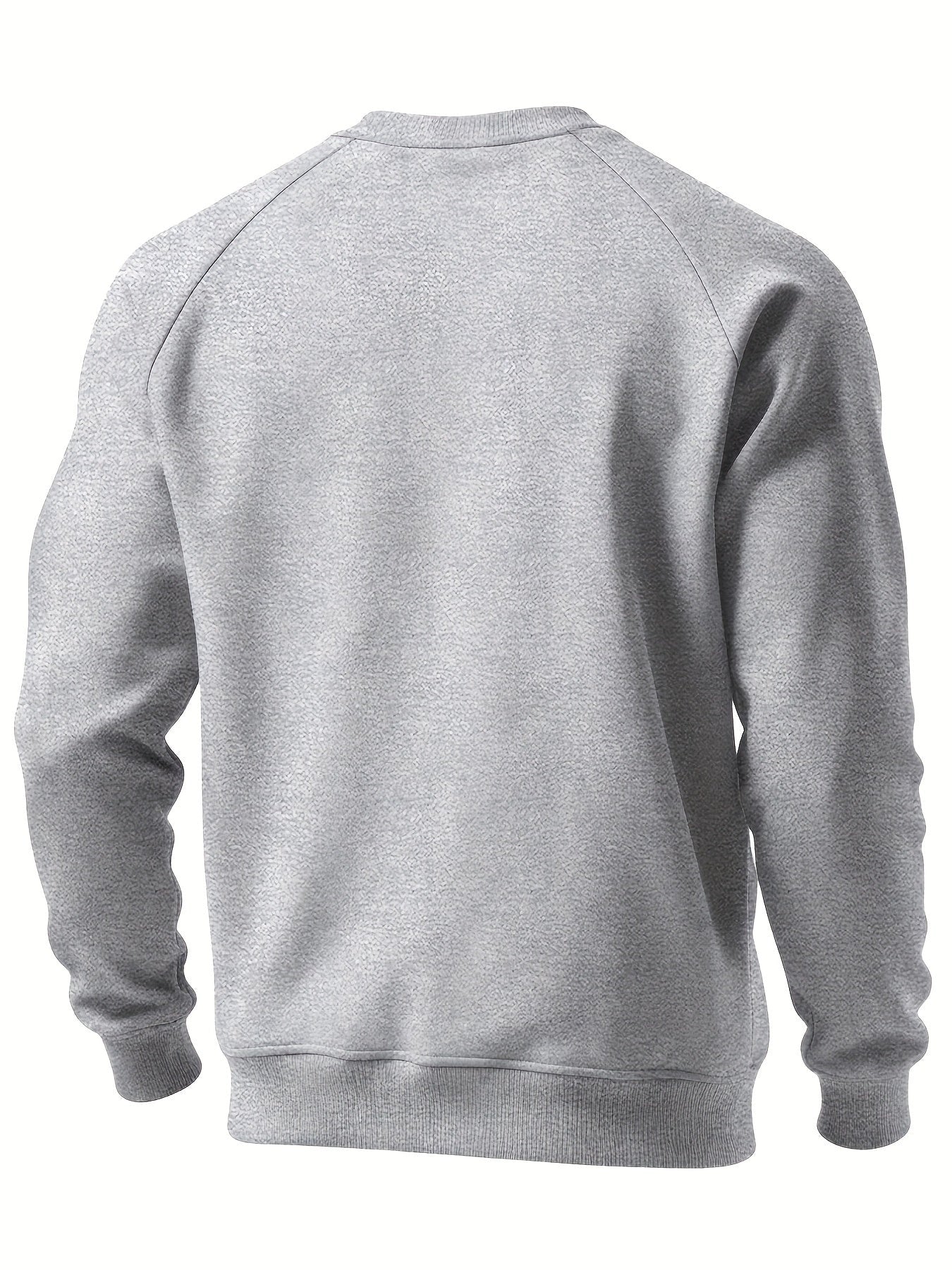 Curdin | Sweatshirt Rundhals Herren Raglanärmel Rippbündchen