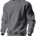 Curdin | Sweatshirt Rundhals Herren Raglanärmel Rippbündchen