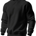 Curdin | Sweatshirt Rundhals Herren Raglanärmel Rippbündchen