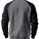 Curdin | Sweatshirt Rundhals Herren Raglanärmel Rippbündchen