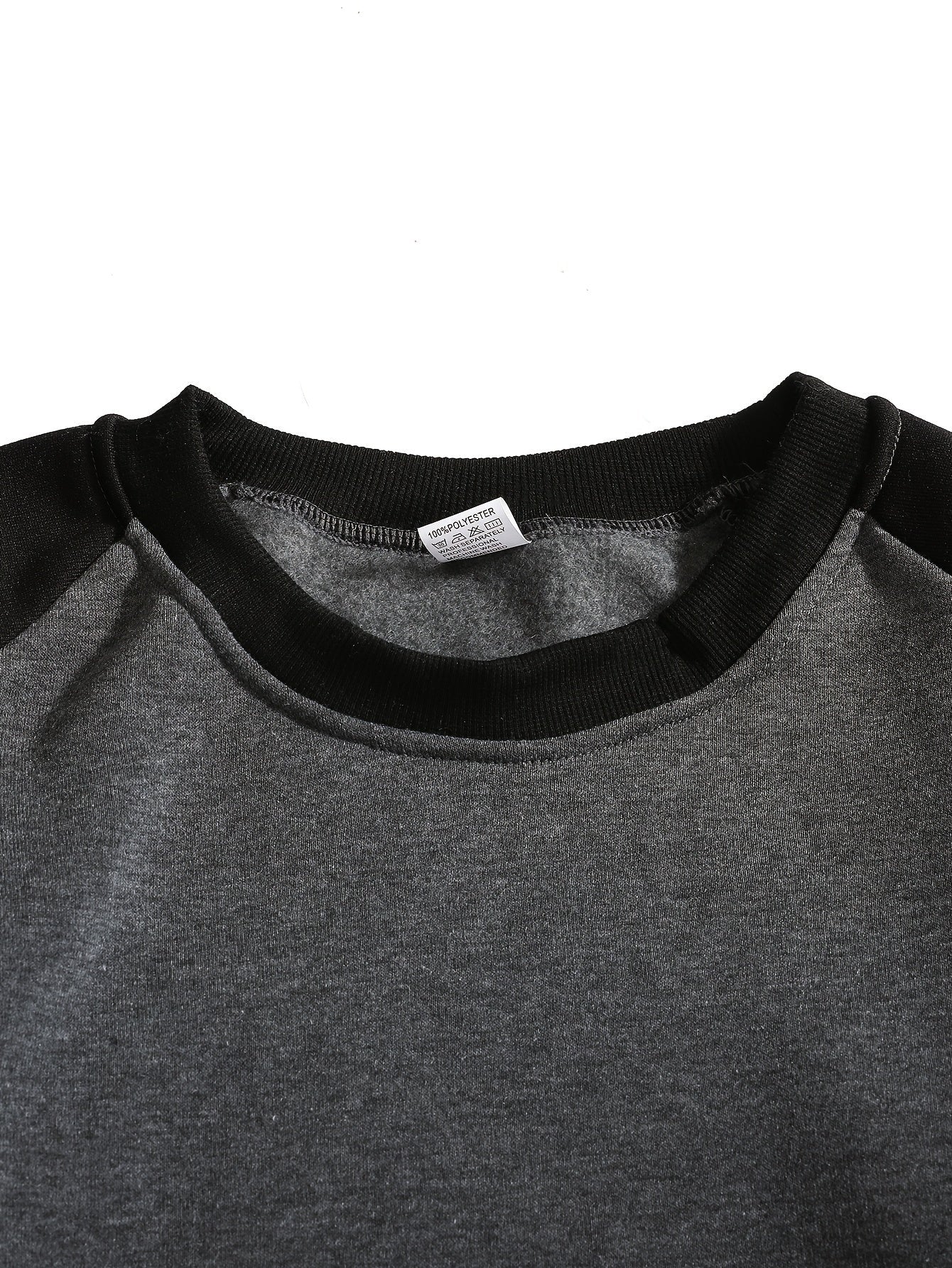 Curdin | Sweatshirt Rundhals Herren Raglanärmel Rippbündchen