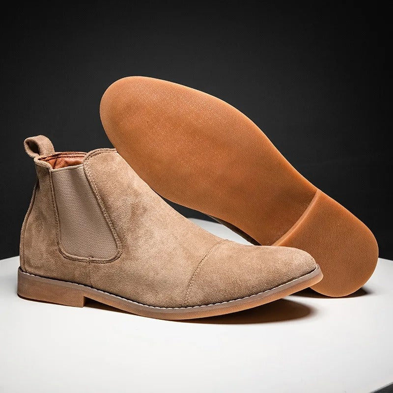 Cyrill | Chelsea Boots aus Wildleder Stiefel Herren mit Zehenkappe