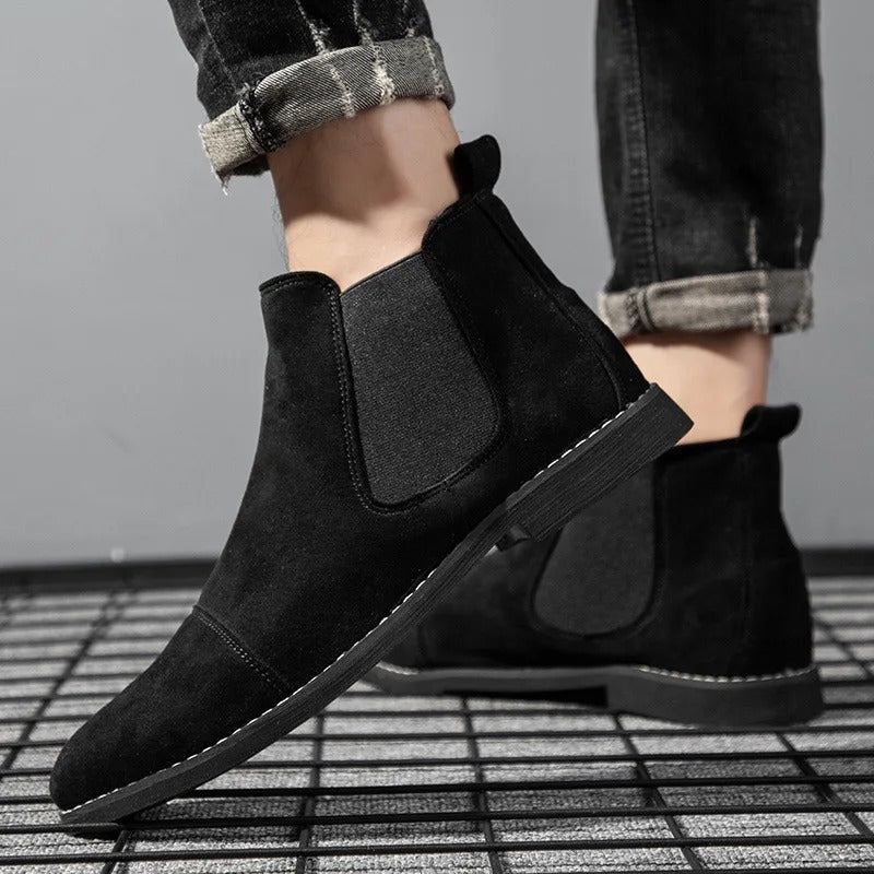Cyrill | Chelsea Boots aus Wildleder Stiefel Herren mit Zehenkappe