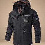 Damian | Anorak Wasserabweisend mit Kapuze Herren Outdoor Mehrfachtaschen