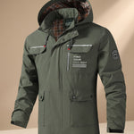 Damian | Anorak Wasserabweisend mit Kapuze Herren Outdoor Mehrfachtaschen