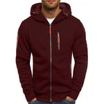 Dario | Hoodie Herren mit Reissverschluss Kapuze und Kordelzug Polyester