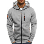 Dario | Hoodie Herren mit Reissverschluss Kapuze und Kordelzug Polyester