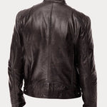 Dominik | Lederjacke Herren Bikerjacke Echtleder Stehkragen