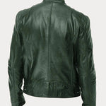 Dominik | Lederjacke Herren Bikerjacke Echtleder Stehkragen