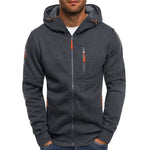 Elias | Anorak Fleecejacke Herren mit Kapuze Reissverschluss