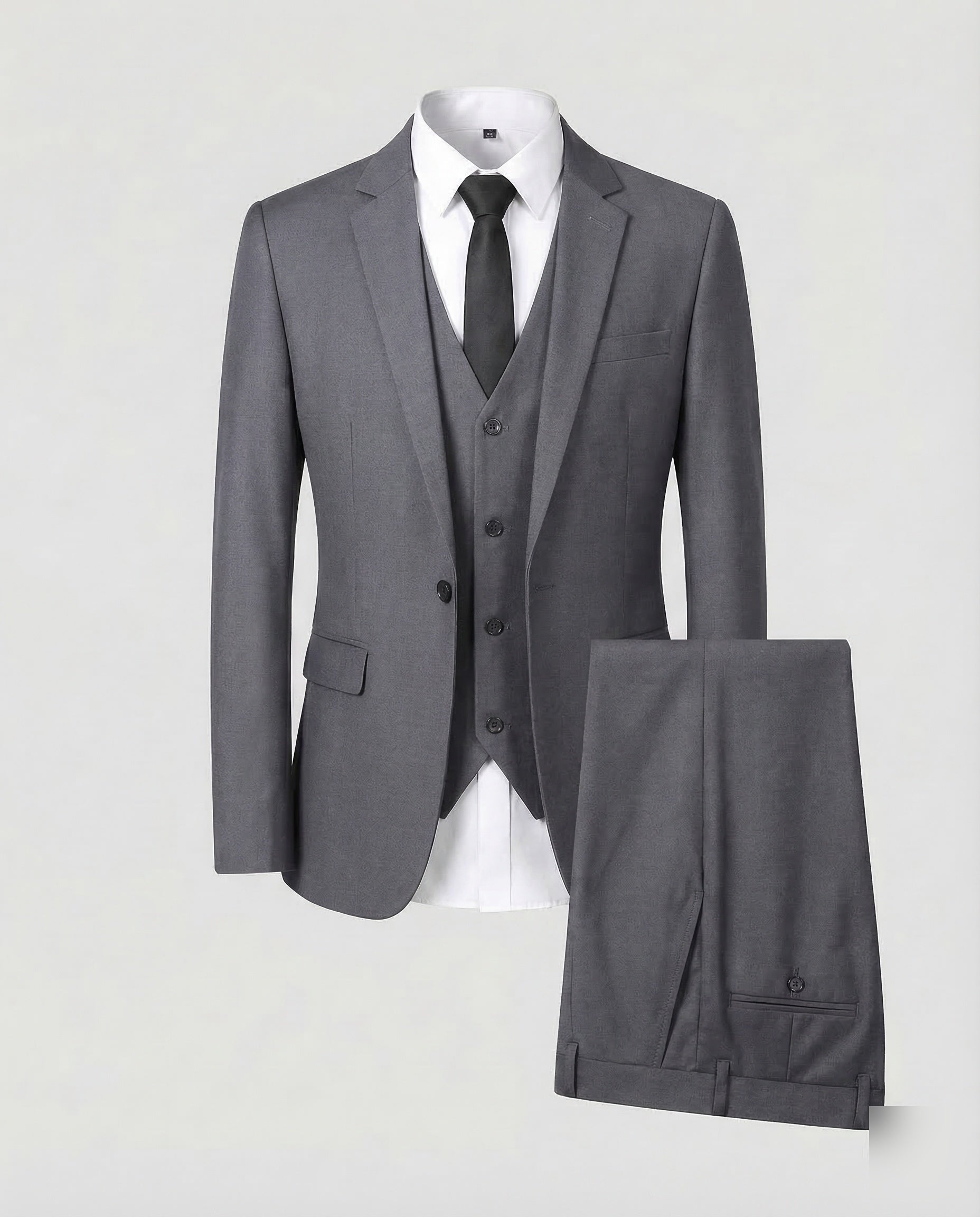 Elias | Anzug Slim Fit Herren Dreiteiler mit Weste