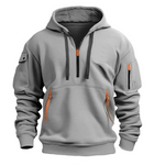 Elias | Hoodie Herren Quarter-Zip mit Reissverschlusstaschen
