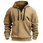 Elias | Hoodie Herren Quarter-Zip mit Reissverschlusstaschen