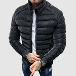 Elias | Steppjacke Herren Slim Fit Stehkragen Reißverschluss