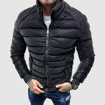 Elias | Steppjacke Herren Slim Fit Stehkragen Reißverschluss
