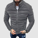 Elias | Steppjacke Herren Slim Fit Stehkragen Reißverschluss