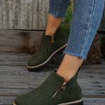 Elisa | Chelsea Boots Damen Leopardenmuster Plateau Reissverschluss