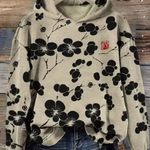 Elisa | Hoodie Damen Floral Oversize mit Kapuze