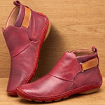 Estelle | Orthopädische Stiefeletten Damen Slip-On Flach mit Riemen